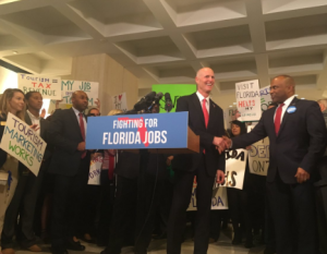 Fight for Florida Jobs Rally at Florida Tourism Day 2017